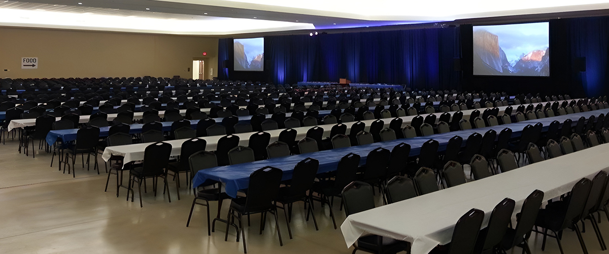 Meeting room with chairs