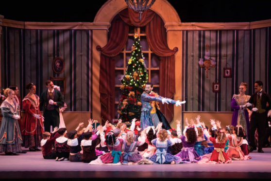 The Nutcracker cast on stage
