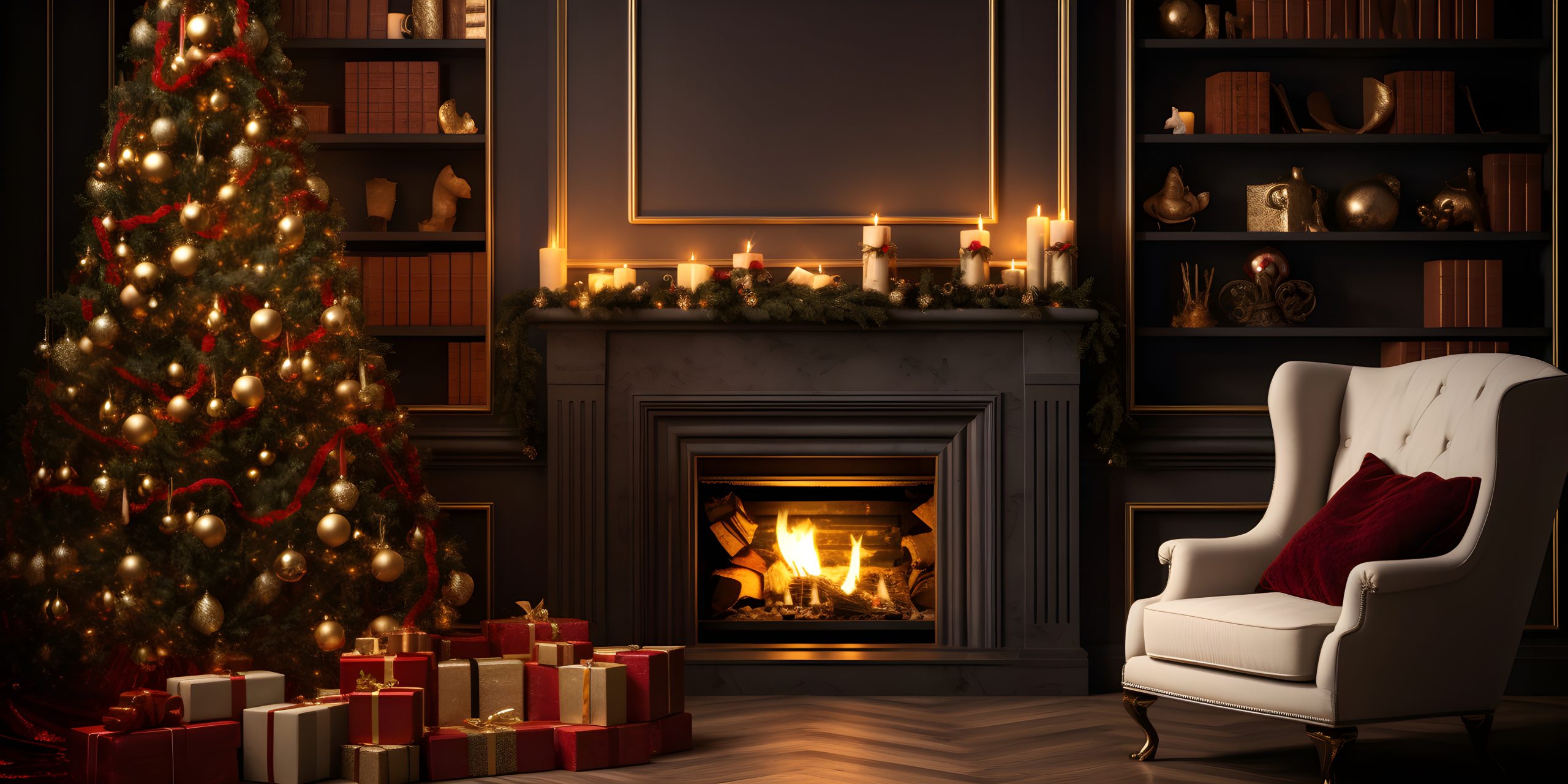 close-up-christmas-interior-decoration